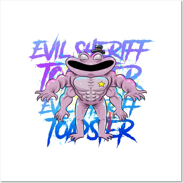 GARTEN OF BAN BAN EVIL SHERIFF TOADSTER Wall Art by Draw For Fun 